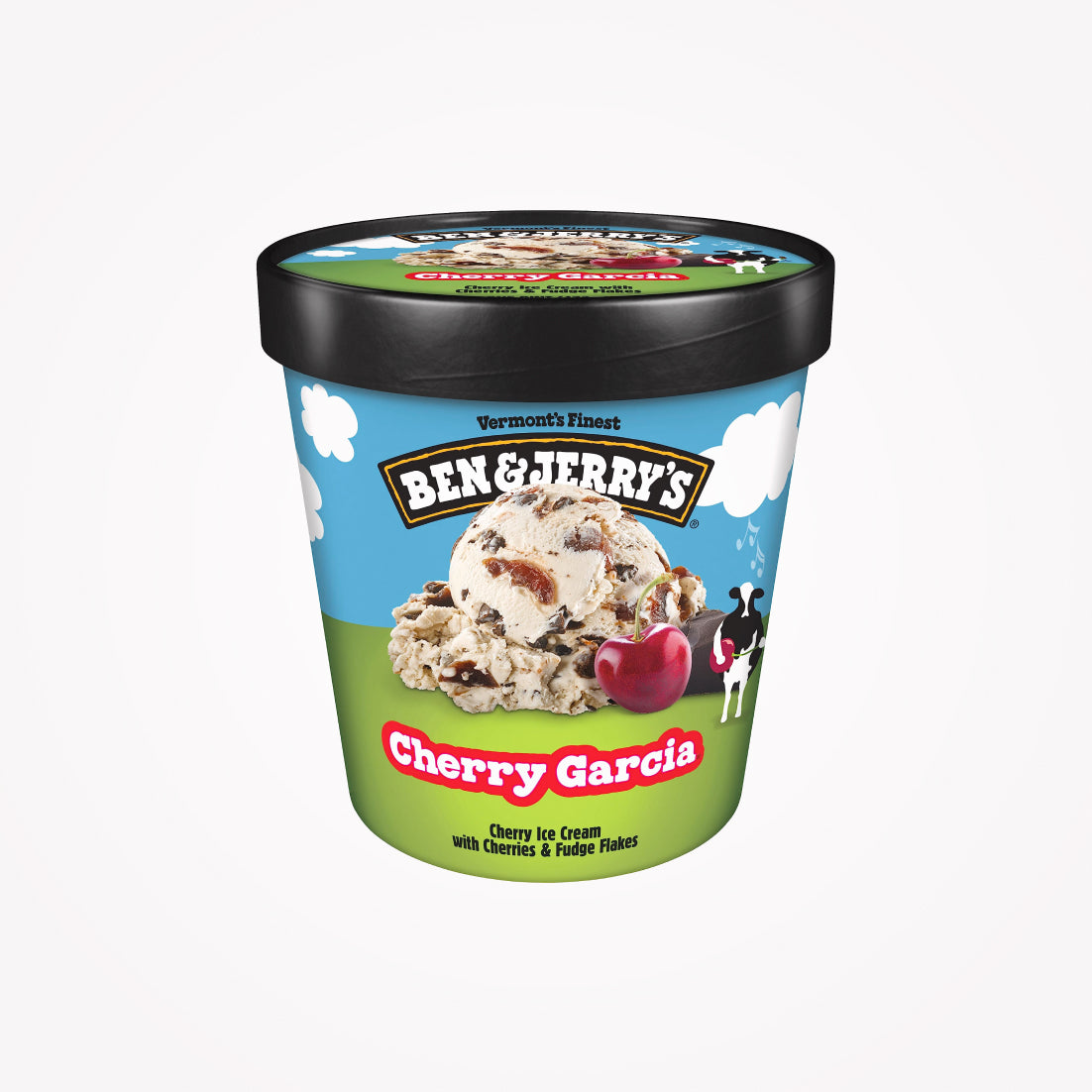 BEN & JERRY CHERRY GARCIA ICECREAM-473ML