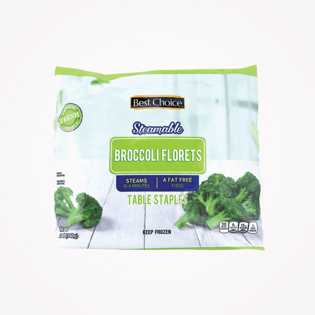 BEST CHOICE BROCCOLI FLORETS  340g - (Store pickup only)