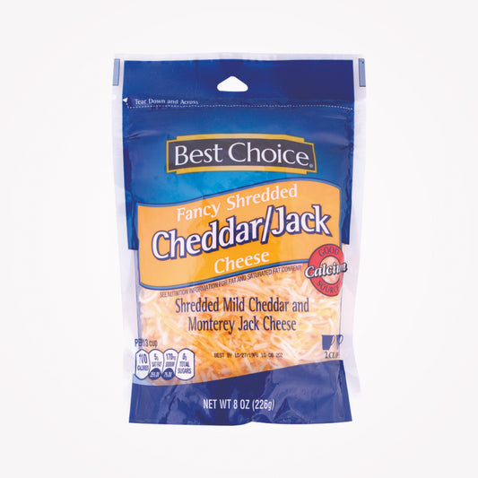 BEST CHOICE FANCY SHREDED CHEDDAR JACK CHEESE