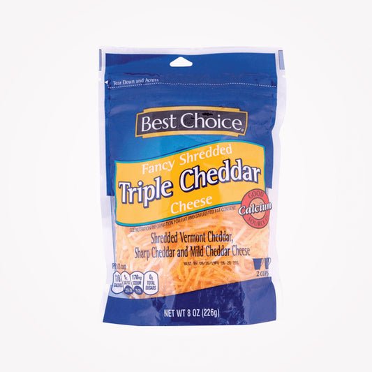 BEST CHOICE FANCY SHREDED TRIPLE CHEDDAR CHEESE