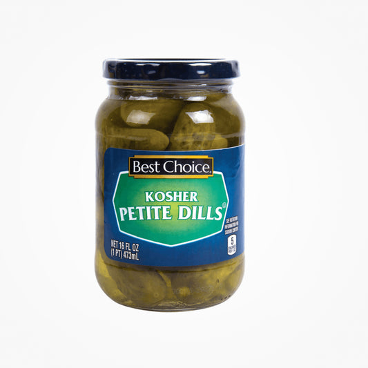 BEST CHOICE KOSHER PETITE DILLS-16FLOZ