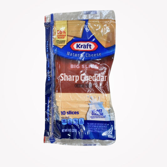 KRAFT NATURAL CHEESE BIG SLICE SHARP CHEDDAR