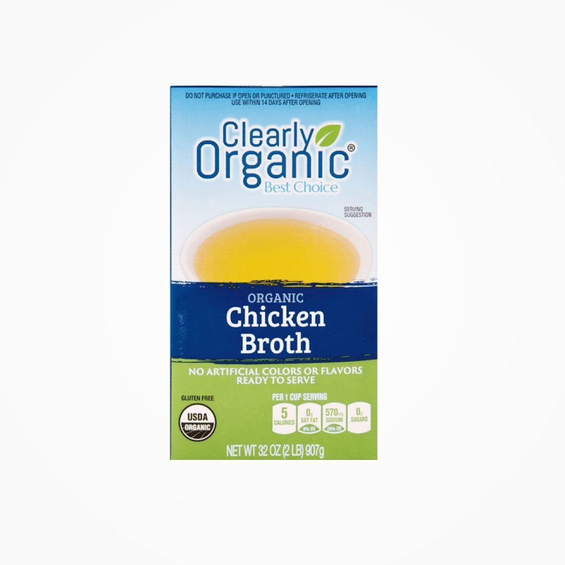 CLEARLY ORGANIC CHICKEN BROTH