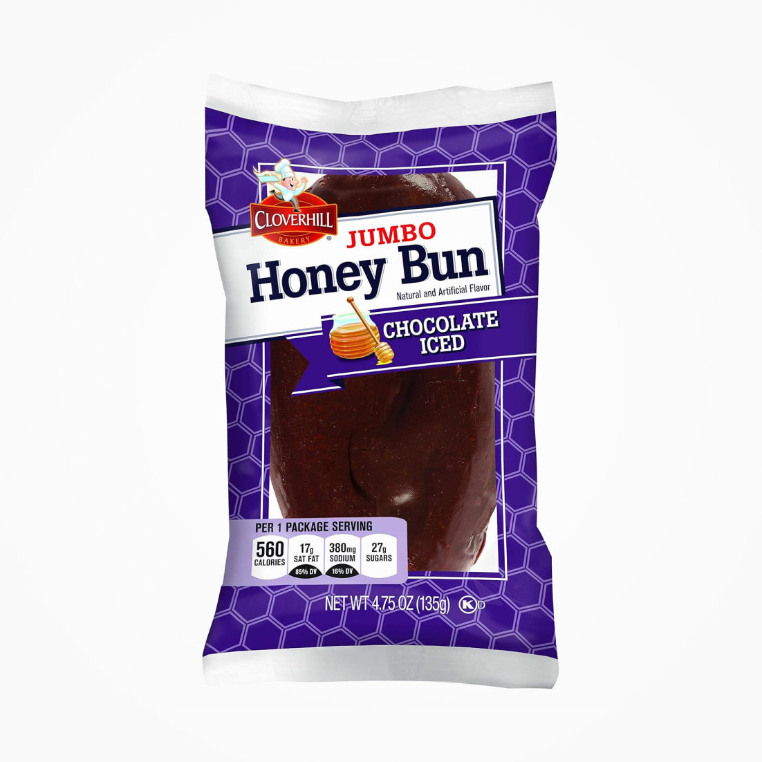 CLOVERHILL JUMBO HONEYBUN CHOCOLATE ICED