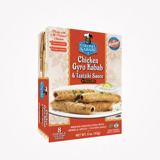 COLONEL KABABZ CHICKEN GYRO KABAB & TZATZIKI SAUCE 390g  -(Store pickup only)