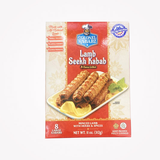 COLONEL KABABZ LAMB SEEKH KABAB 312g -(Store pickup only)