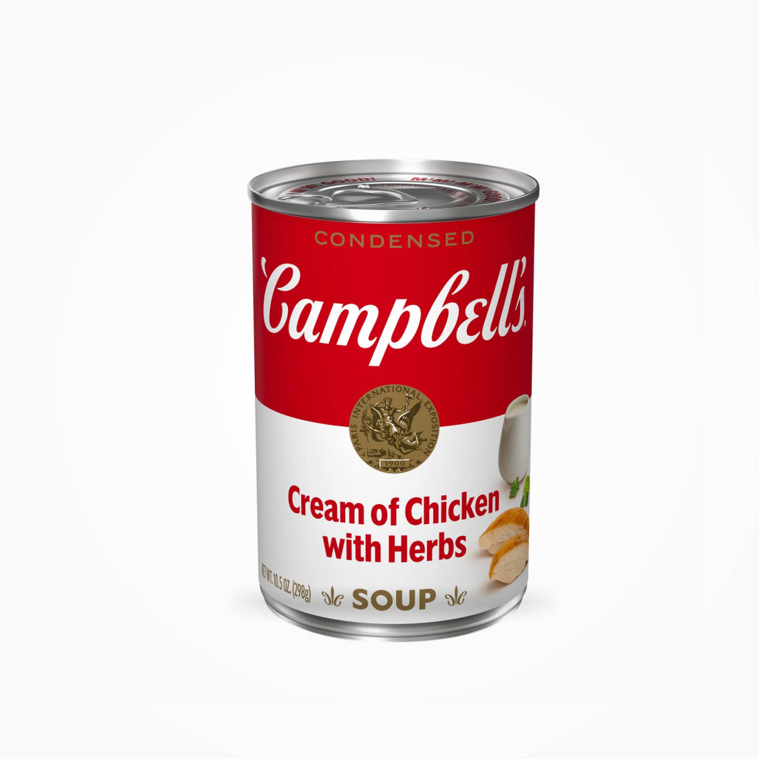 CONDENSED CAMPBELLS CREAM OF CHICKEN WITH HERBS SOUP