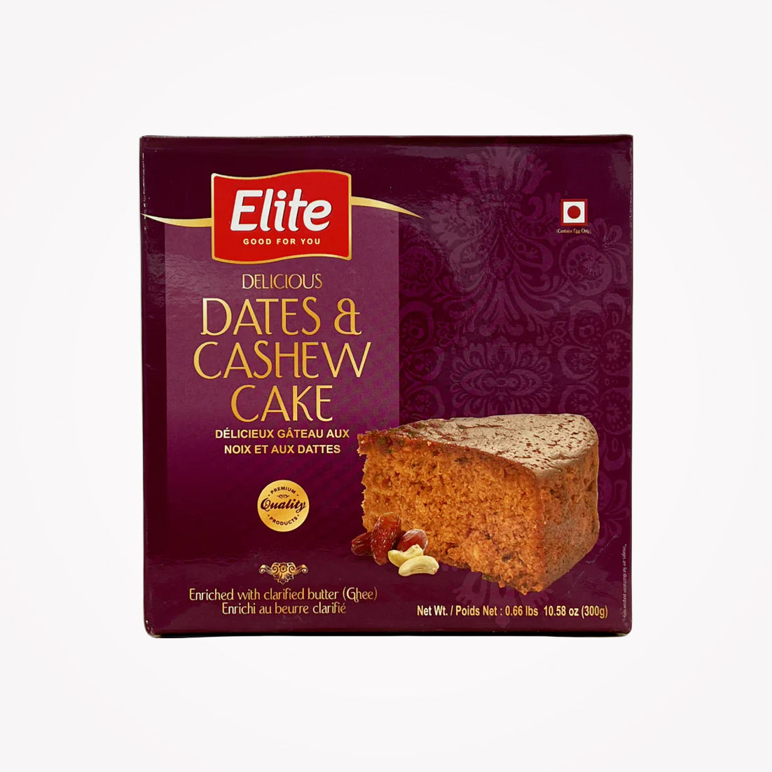 ELITE DATES & CASHEW CAKE -300g