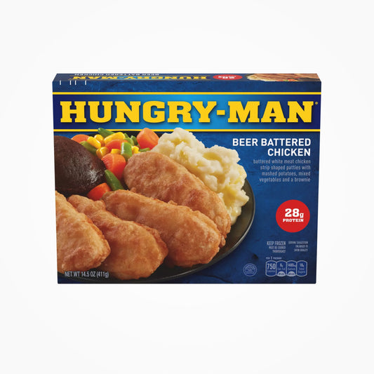 HUNGRY-MAN BEER BATTERED CHICKEN 411g -(Store pickup only)