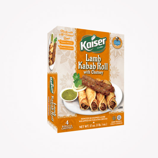 KAISER LAMB KABAB ROLL WITH CHUTNEY 1LB -(Store pickup only)