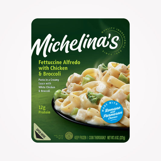 MICHELINA'S FETTUCCINE ALFREDO WITH CHICKEN & BROCCOLI