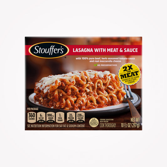 STOUFFER'S LASANGA WITH MEAT & SAUCE